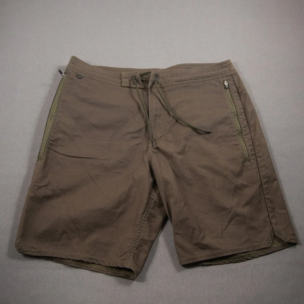 Roark Revival RS260 Board Shorts Men Shorts 32 Travel Hiking Brown Cargo
